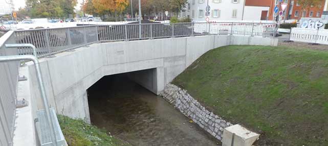 Erneuerung Durchlass Rossgässlebach in Freiburg