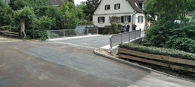 Erneuerung Brücke über den Sulzbach in Sulzburg
