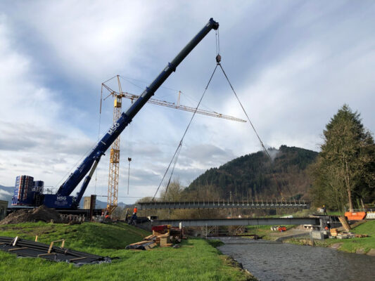 Erneuerung der Eulenwaldbrücke bei Gutach i. Breisgau