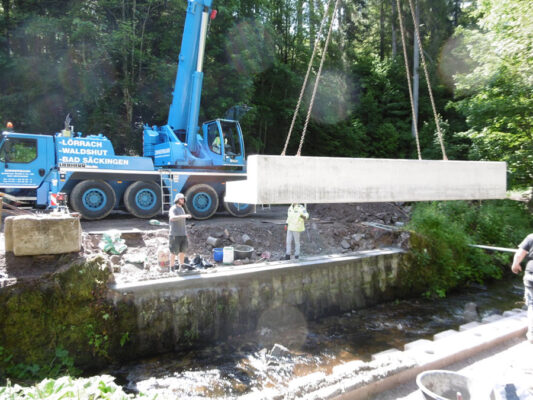 Sanierung der Klausenmühlbrücke bei Grafenhausen