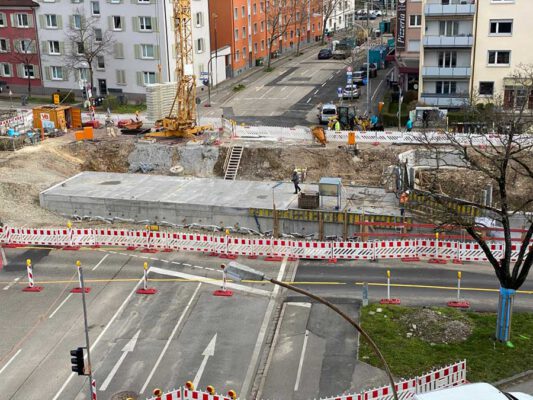 Erneuerung Durchlass Rossgässlebach in Freiburg