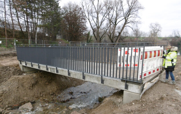 Brücke über den Klemmbach in Neuenburg am Rhein