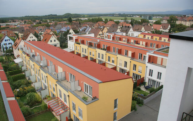 Neubau Elsässer Hof Freiburg Wohnbebauung mit Gewerbe