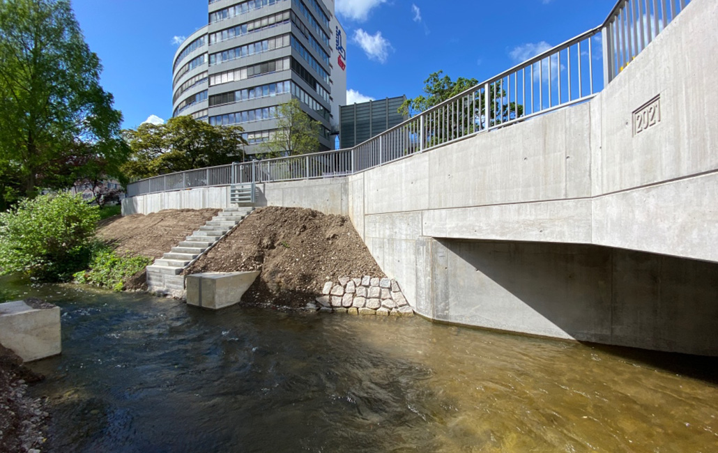 Erneuerung Durchlass Rossgässlebach in Freiburg