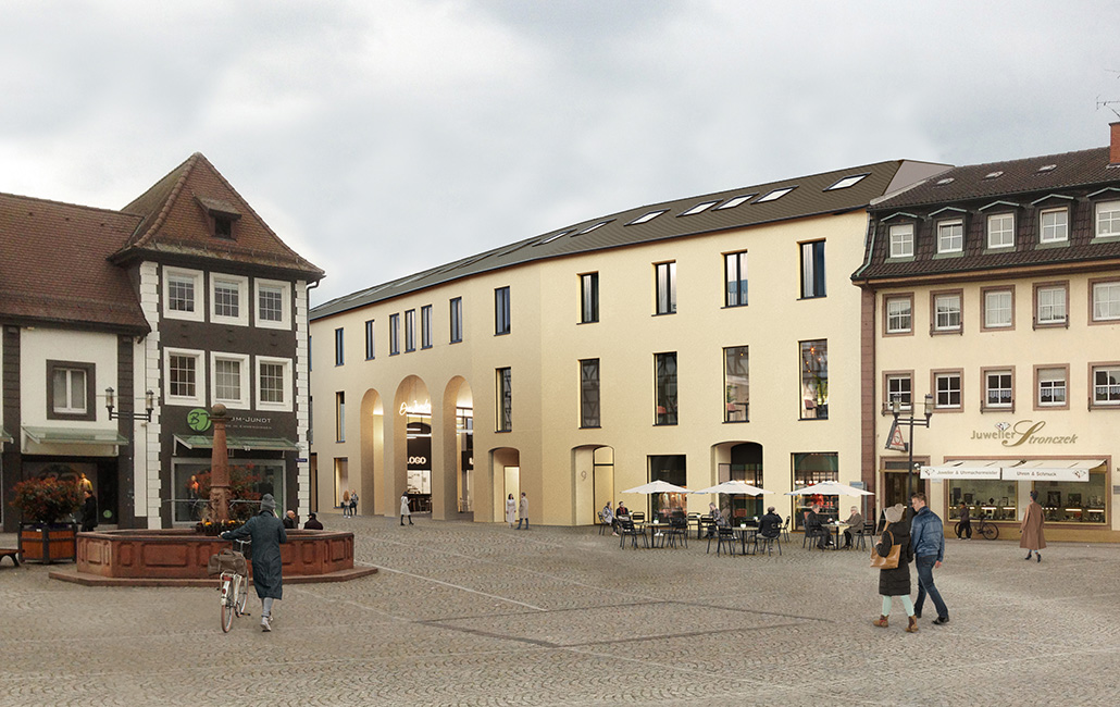 Umbau Kaufhaus Kraus mit Erweiterung in Emmendingen