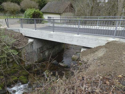 Erneuerung Brücke über den Sulzbach bei Sulzburg