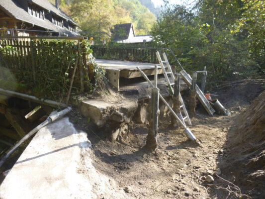 Erneuerung Brücke über den Sulzbach bei Sulzburg