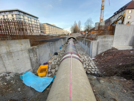 Erneuerung Durchlass Rossgässlebach in Freiburg