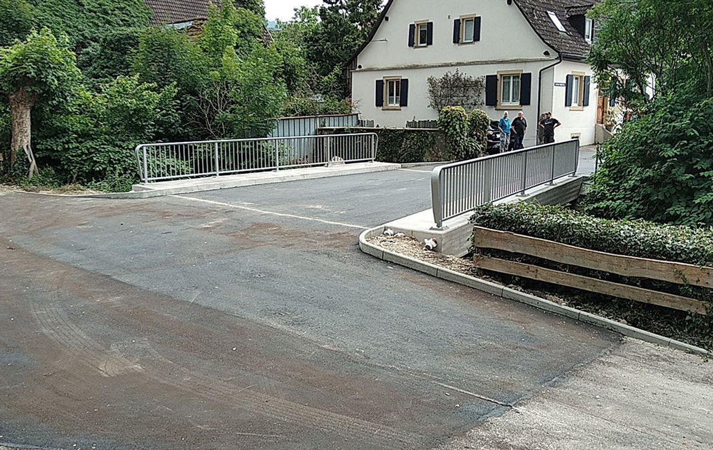 Erneuerung Brücke über den Sulzbach in Sulzburg