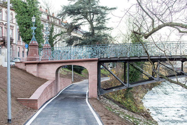 Erneuerung Widerlager Süd des Mariensteges in Freiburg